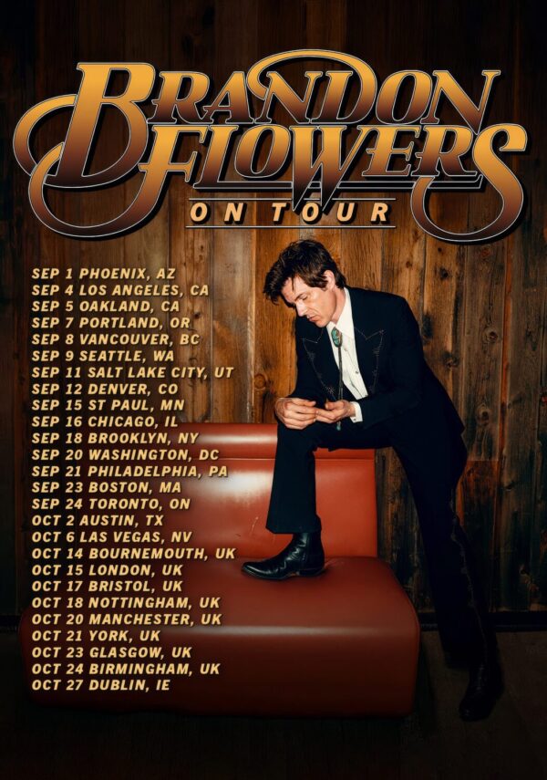 BRANDON FLOWERS Thrasher 2026 World Tour Poster Print
