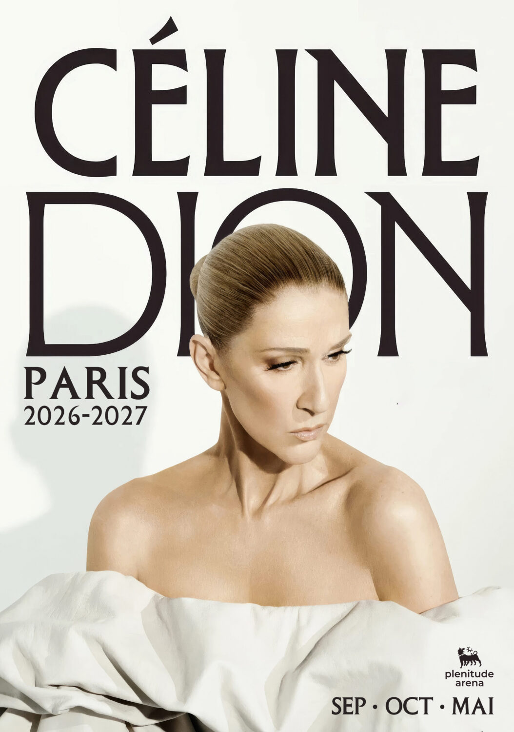 CELINE DION Live PARIS Plenitude Arena 2026-2027 Tour Poster Print