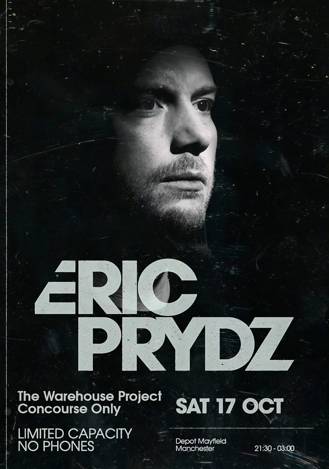 ERIC PRYDZ Live 2026 Tour MANCHESTER Warehouse Project Poster Print
