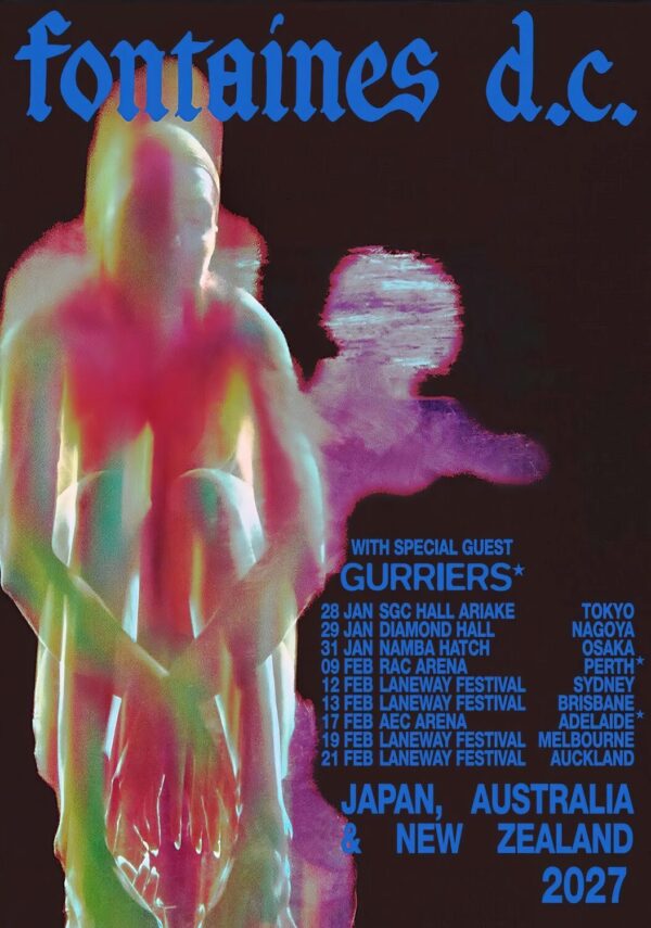 FONTAINES D.C. Dopamine Chamber 2027 Japan - Australia - New Zealand Tour Poster