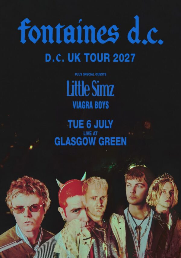 FONTAINES D.C. Dopamine Chamber Tour GLASGOW Green - 6 June 2027 Poster