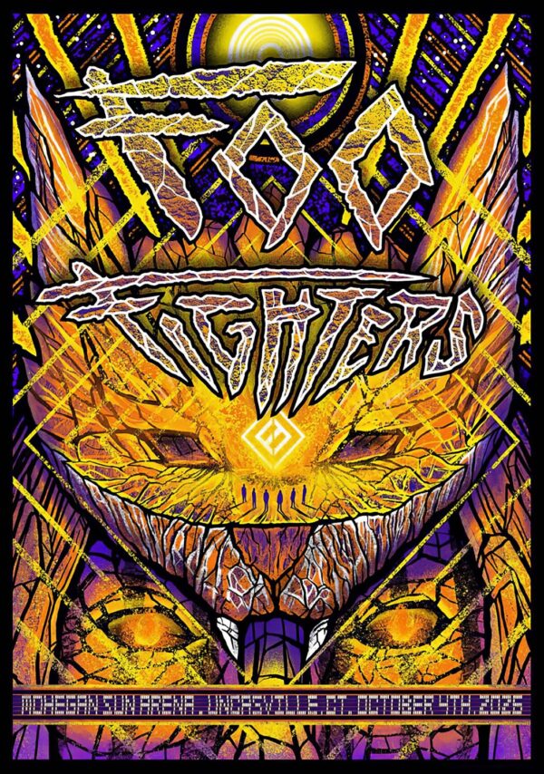 FOO FIGHTERS Take Cover 2026 Tour UNCASVILLE Mohegan Sun Arena - 4 October 2026 Poster Print