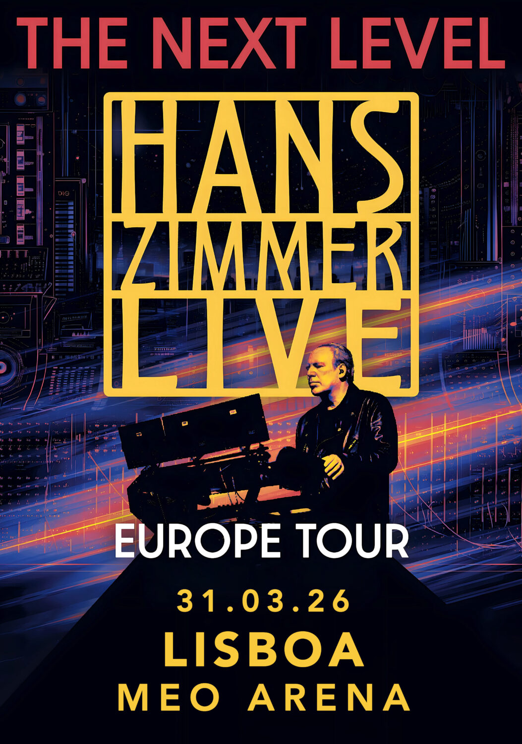 HANS ZIMMER The Next Level 2026 Tour LISBON MEO ARENA Poster Print