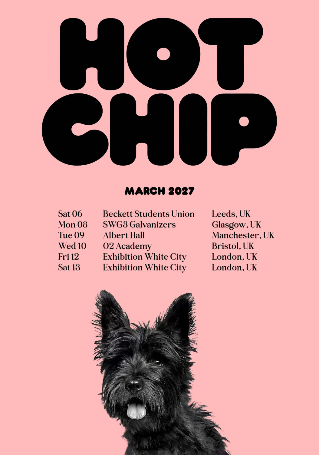 HOT CHIP A Long Way From Kansas 2027 UK Tour Poster Print