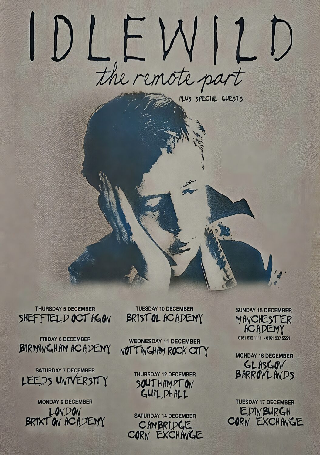 IDLEWILD (band) The Remote Part 2002 UK Tour Poster