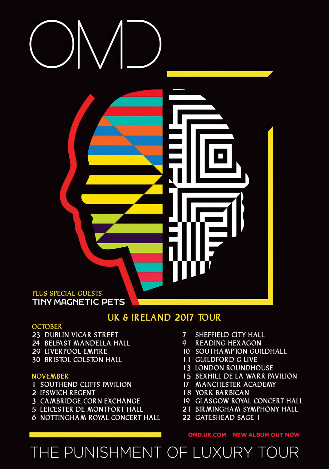 OMD (Orchestral Manoeuvres in the Dark) The Punishment of Luxury 2017 Tour Poster Print