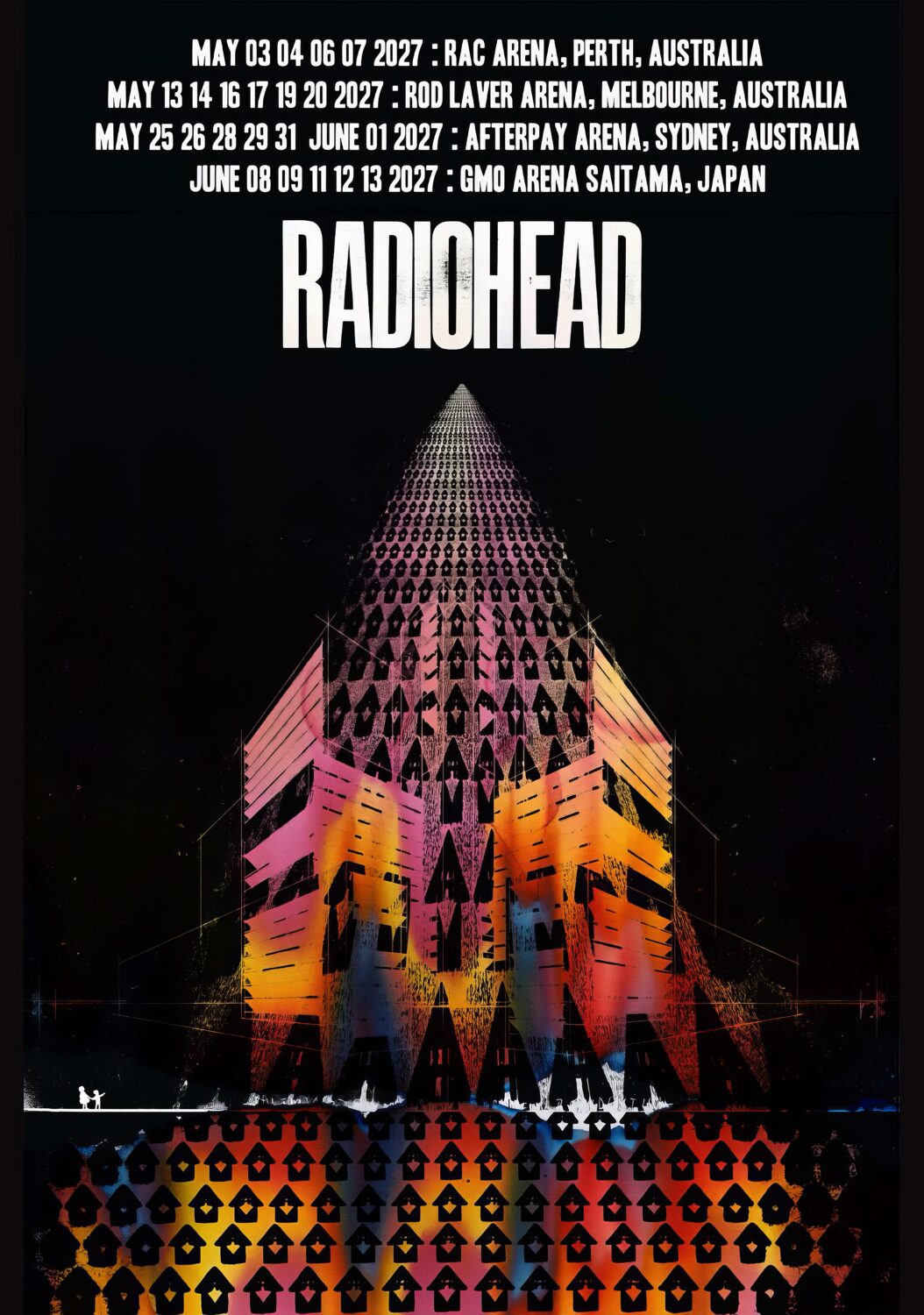 RADIOHEAD Live 2027 Australia & Japan Arena Tour Poster Print