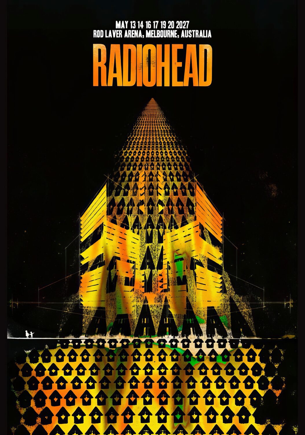 RADIOHEAD Live 2027 Australia Tour MELBOURNE Rod Laver Arena Poster Print