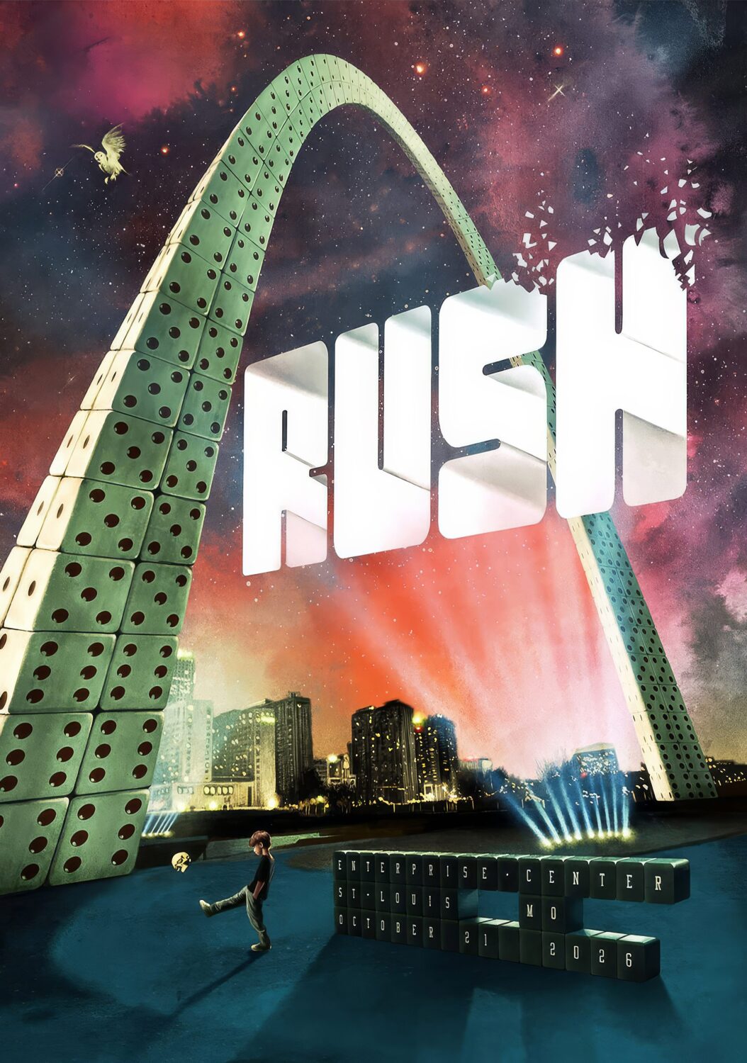 RUSH Fifty Something 2026 Tour ST LOUIS Enterprise Poster Print