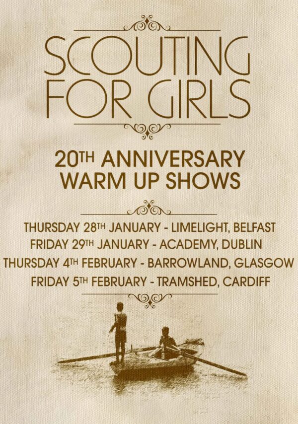 SCOUTING FOR GIRLS Anniversary Warm Up 2027 Tour Poster Print