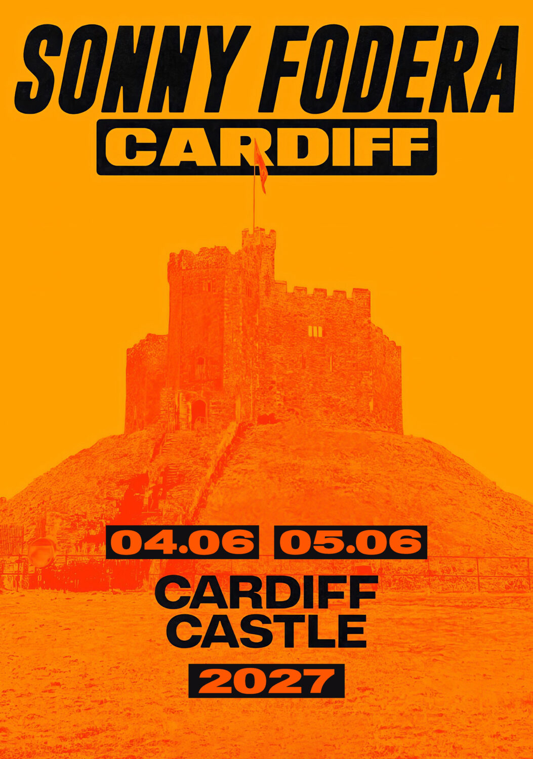 SONNY FODERA Can We Do It All Again 2027 CARDIFF Castle Tour Poster Print