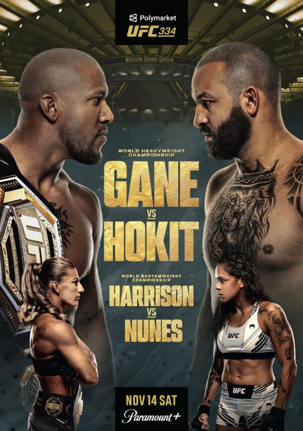 UFC 334 Ciryl Gane vs. Josh Hokit 2026 Fight MMA Poster Print