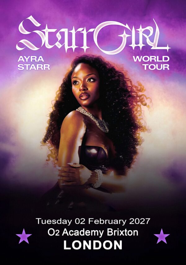 AYRA STARR Starr Girl 2027 Tour LONDON Brixton Academy Poster Print