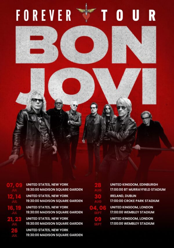 BON JOVI Forever 2026 World Tour Poster Print