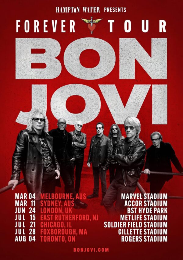 BON JOVI Forever 2027 World Tour Poster Print