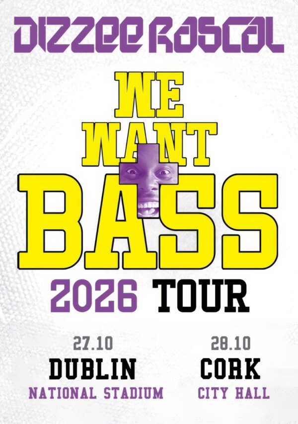 DIZZEE RASCAL We Want Bass 2026 Ireland Tour DUBLIN - CORK Poster Print