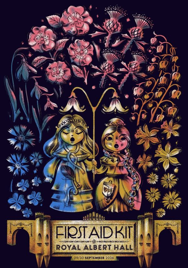 FIRST AID KIT (band) Stay Gold Symphony 2026 Tour LONDON Royal Albert Hall Poster Print