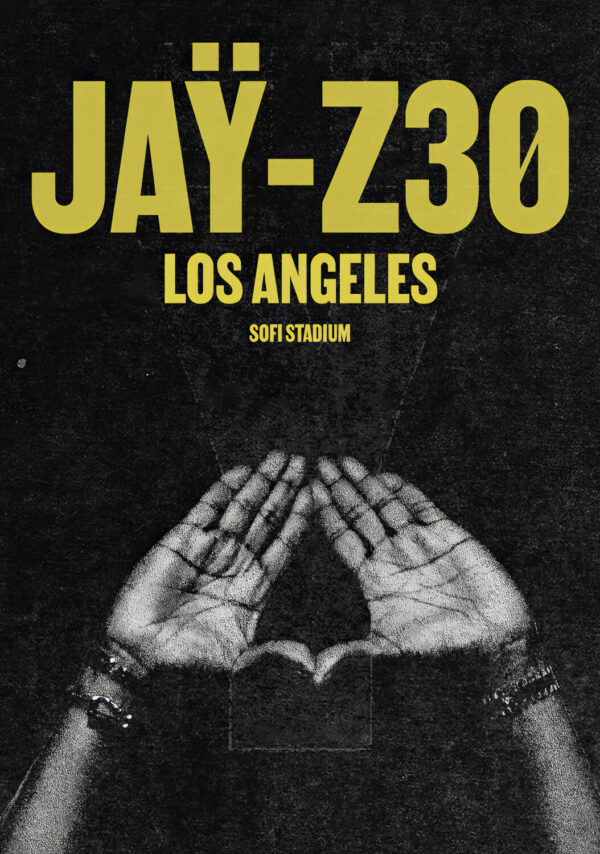 JAY Z 30 Tour 2026 LOS ANGELES SoFi Stadium Poster Print
