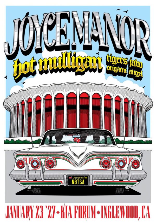JOYCE MANOR I Used To Go To This Bar 2027 Tour INGLEWOOD Kia Forum Poster Print