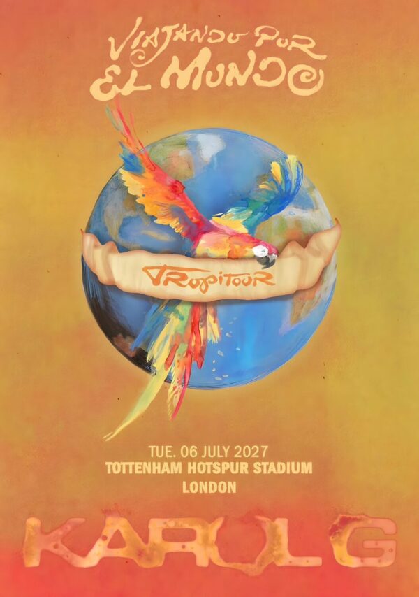 KAROL G Viajando Por El Mundo Tropitour 2027 Tour LONDON Tottenham Stadium Poster Print