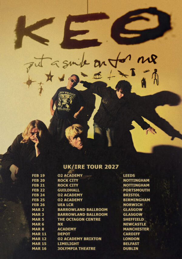 KEO Put A Smile On For Me 2027 UK & Ireland Tour Poster Print