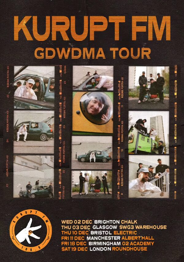 KURUPT FM GDWDMA 2026 UK Tour Poster
