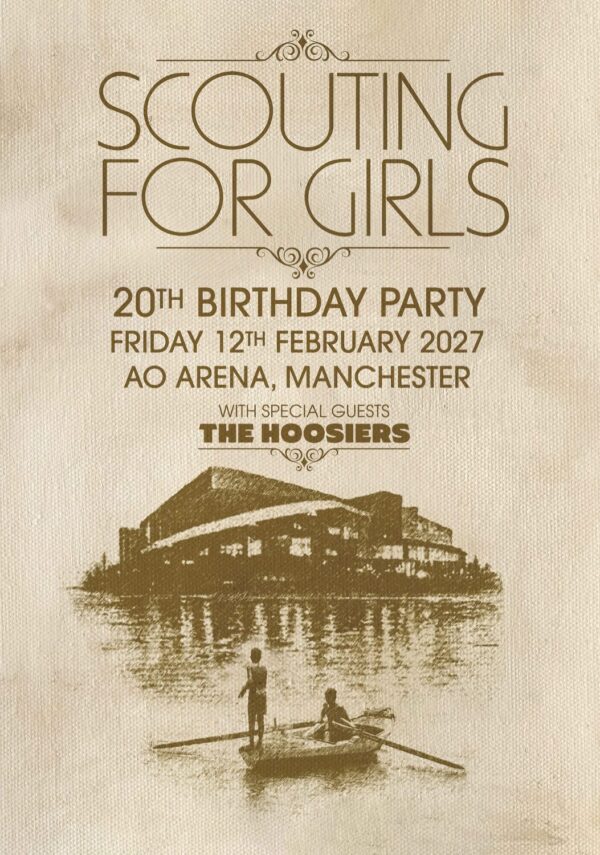 SCOUTING FOR GIRLS Live 20th Birthday Party Tour MANCHESTER AO Arena Poster Print