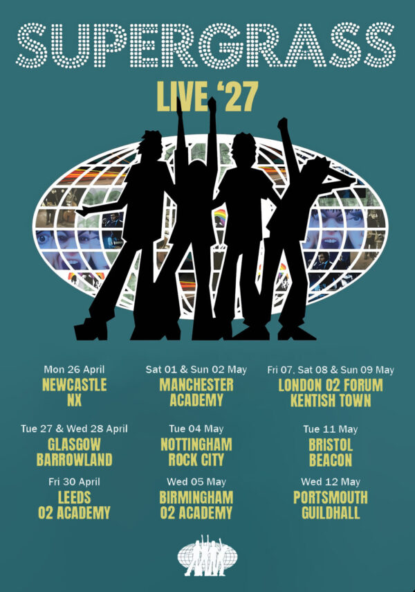 SUPERGRASS Live 2027 UK Tour Poster Print