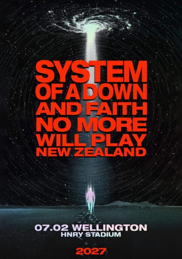 SYSTEM OF A DOWN - FAITH NO MORE Live 2027 Tour WELLINGTON HNRY Stadium Poster Print