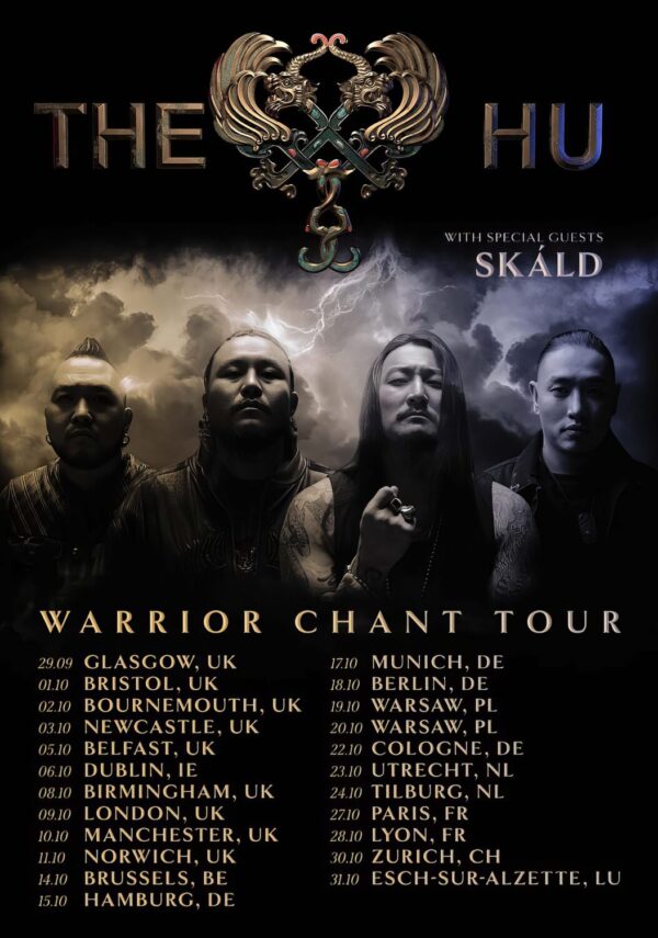 THE HU (band) Warrior Chant 2026 UK & Europe Tour Poster Print