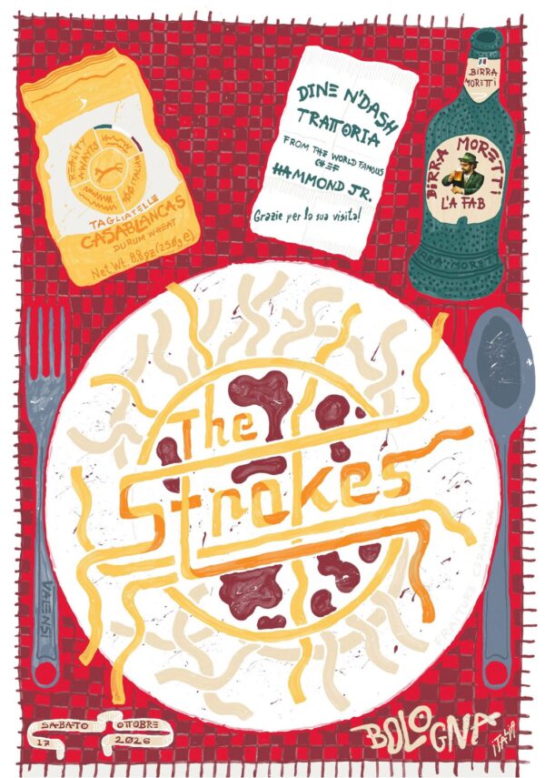 THE STROKES Reality Awaits UK Tour BOLOGNA Unipol Arena - 17 October 2026 Poster Print