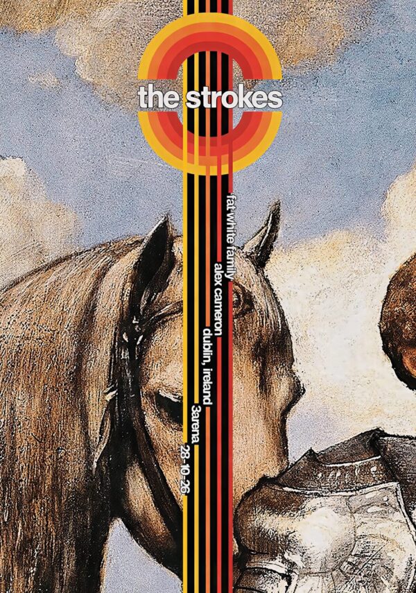 THE STROKES Reality Awaits UK Tour DUBLIN 3Arena - 28 October 2026 Poster Print