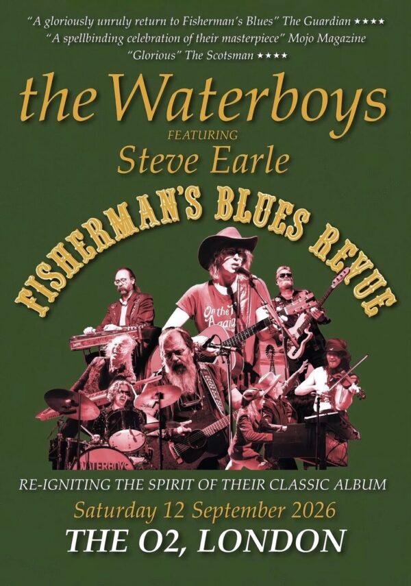 THE WATERBOYS Fisherman?s Blues 2026 Tour LONDON The O2 Poster Print